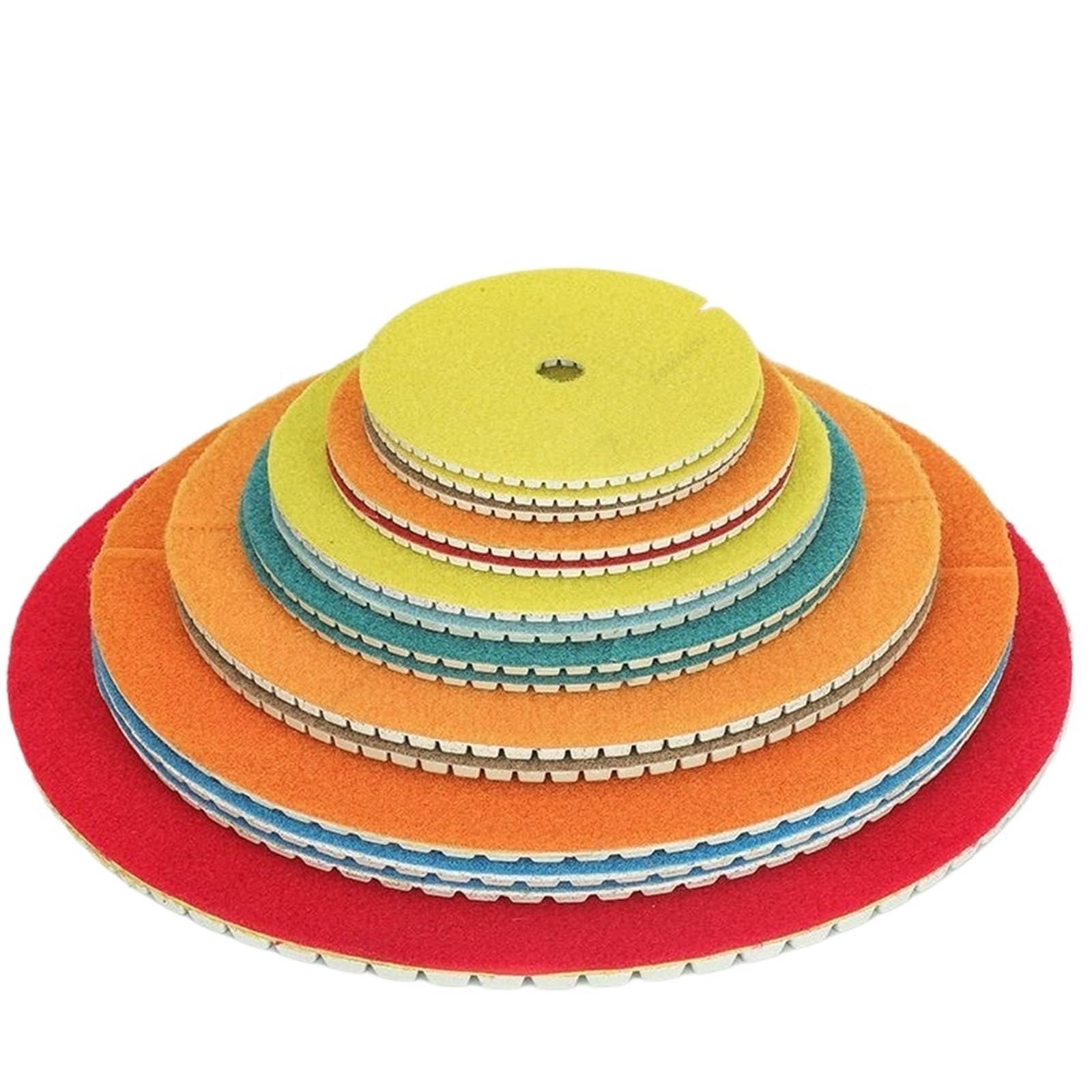 Almohadillas de pulido diamante seco/húmedo 3-7 pulgadas, disco pulidor for taladro, lijado, granito, mármol, azulejo vidrio cuarzo, 1-5 unidades(500,3Pcs,7 inches)