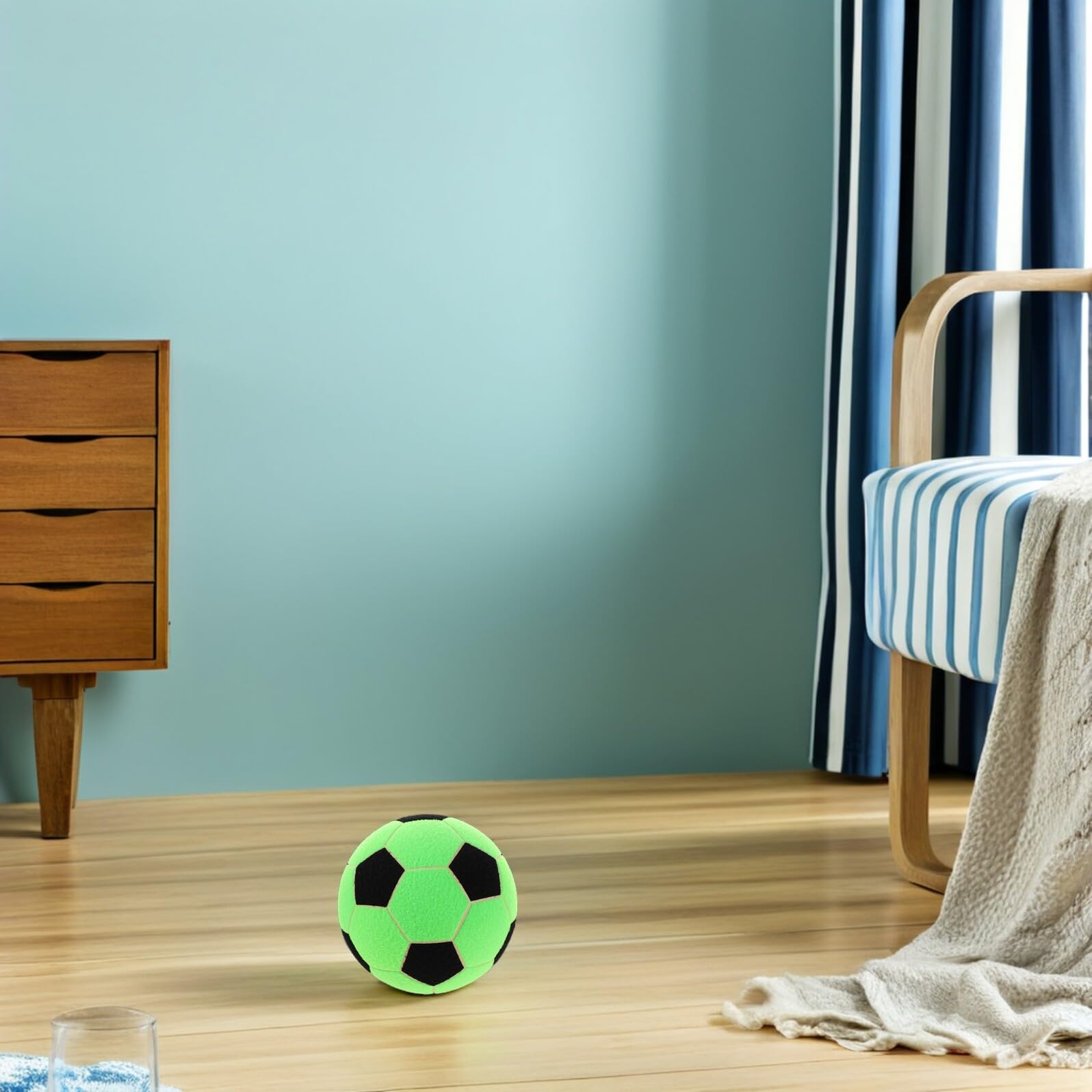 Pelota de Dardos de Fútbol Inflable de Fieltro y Caucho para Interior | 1 Pelota Incluida, Juguete Interactivo para Fiestas de Fútbol, Reuniones Familiares y Deportes Exteriores