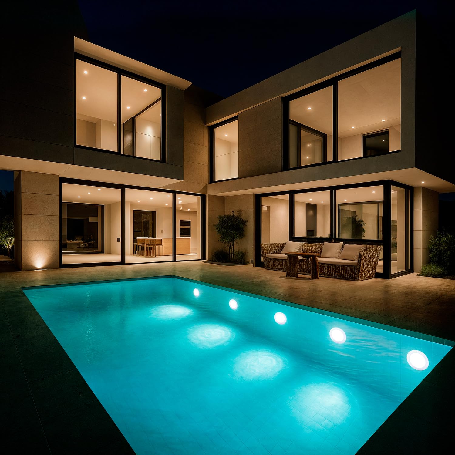 LEDKIA Foco Piscina Superficie LED Sumergible 12V AC/DC IP68 35W XtraPool 6
