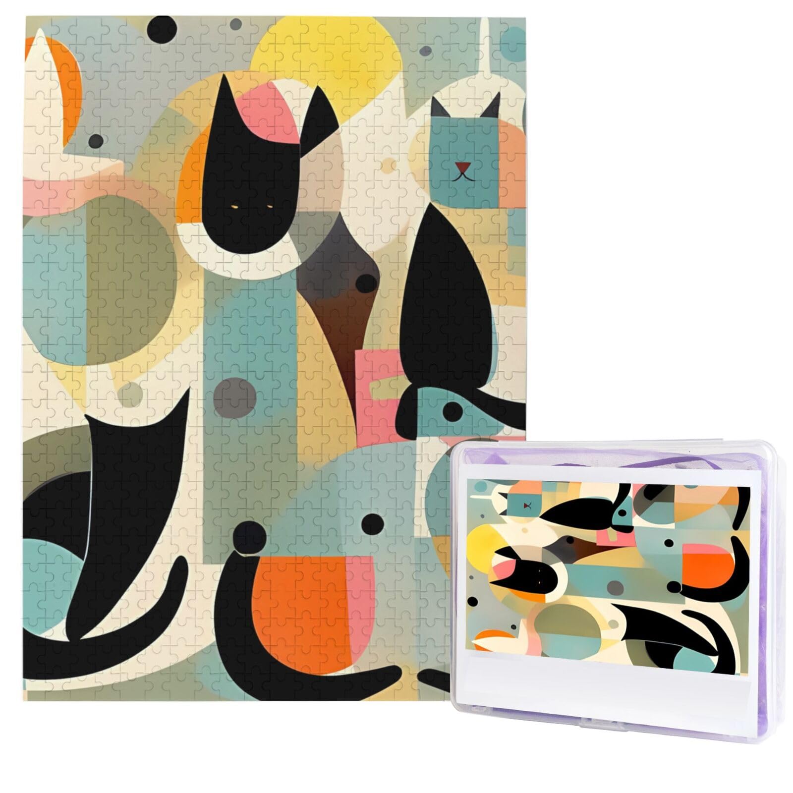 Panther Photo Jigsaw Puzzle – 500 Pieces, 20.4x15 Inches, Personalized Adult Puzzle With Storage Bag