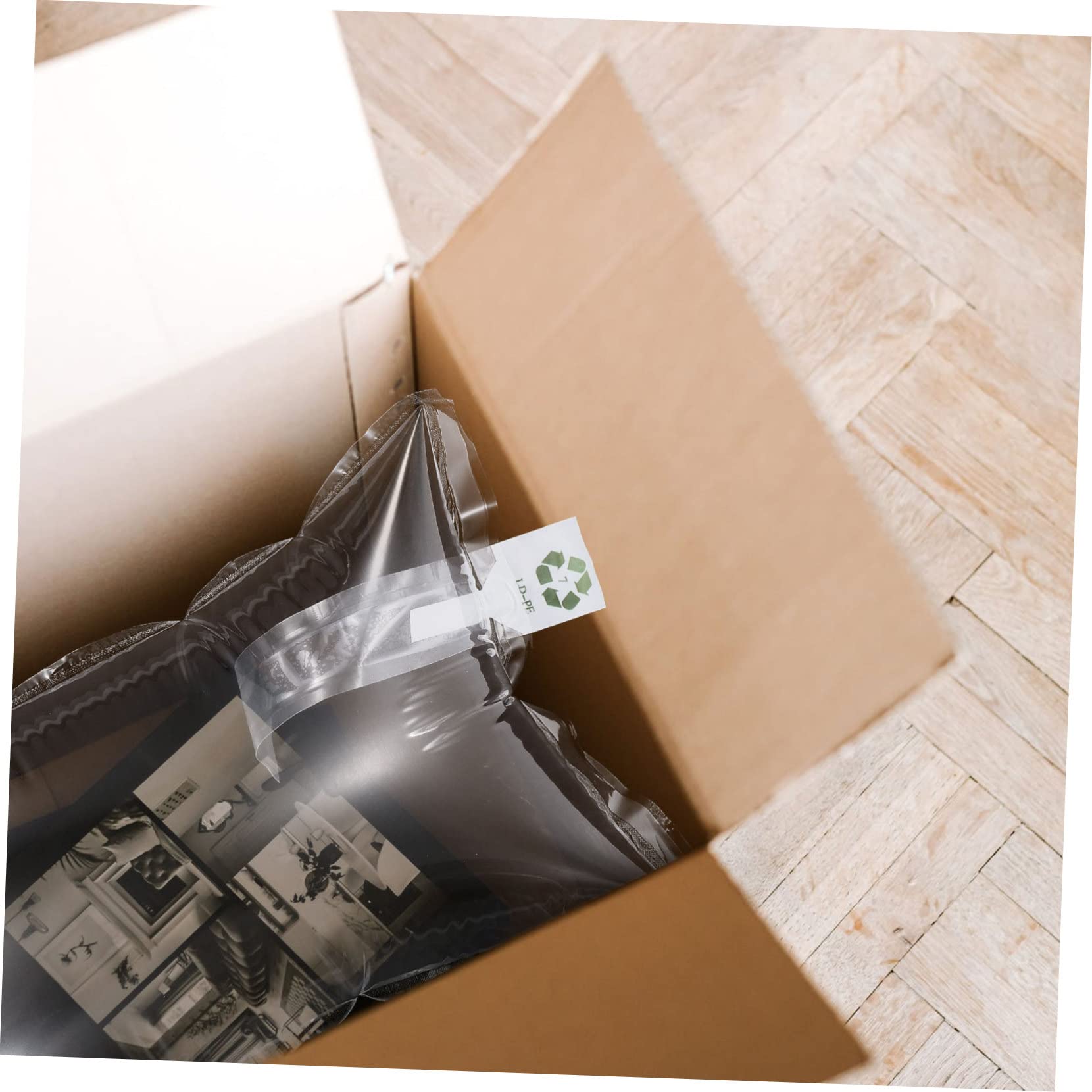 Angoily Lot De 100 Paquets D’emballage Gonflables 25x40 Cm, Film à Bulles Anti-collision Recyclable Pour Protection D’objets Fragiles En Expédition Et Emballage Sécurisé
