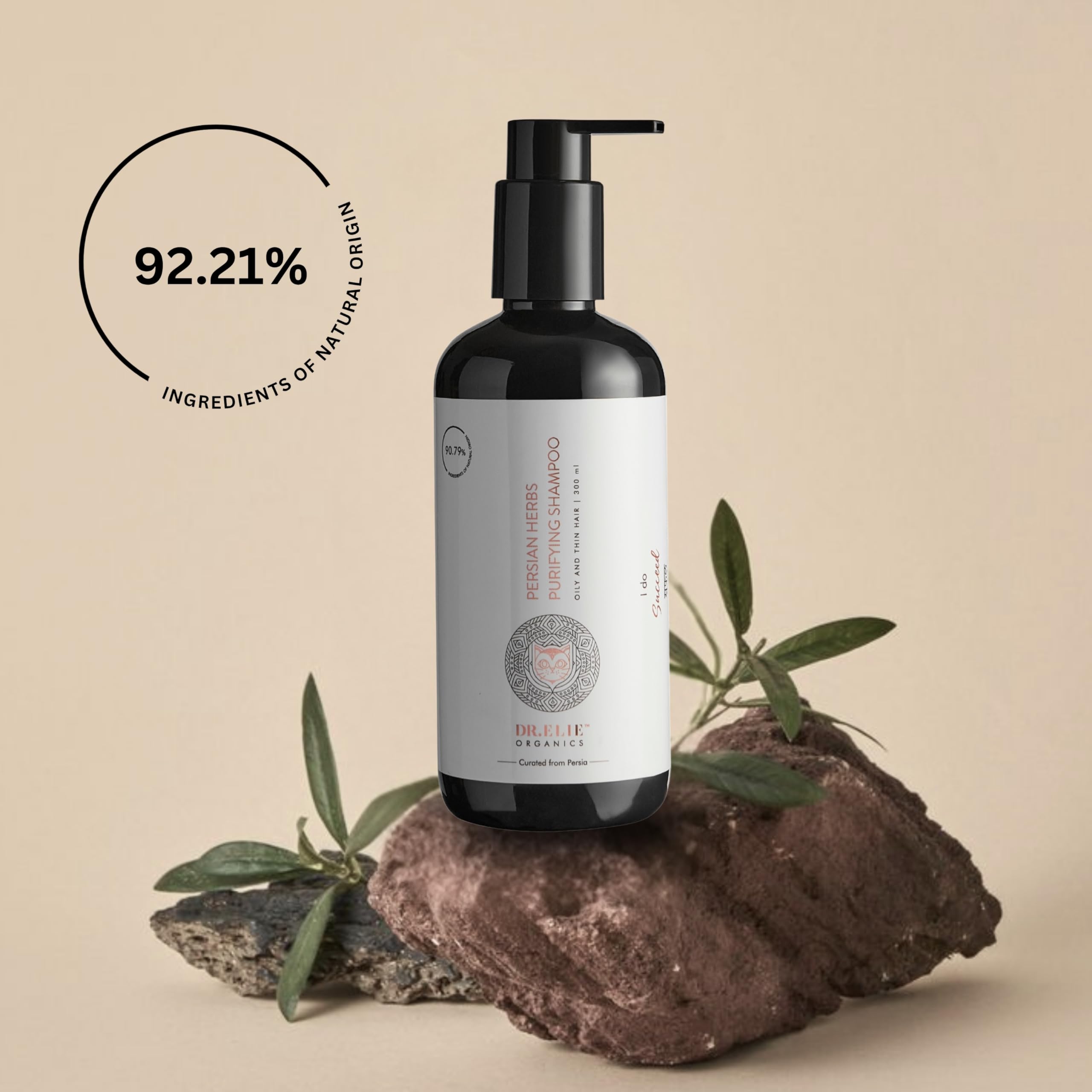 Dr. Elie Organics Persian Herbs Purifying Shampoo | For Oily Scalp & Daily Use | 300ml | With Saw Palmetto & Rice Protein |Sulfate-Free & Paraben-Free 4