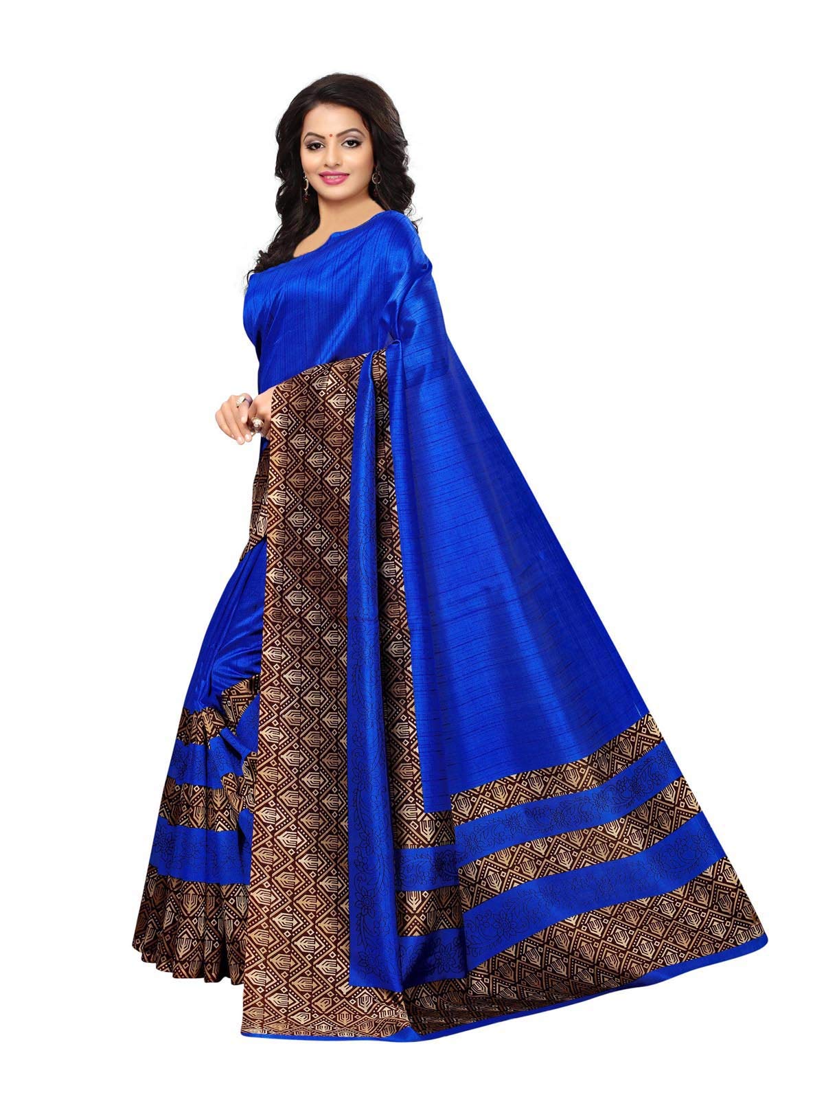 Satrani Women's Art Silk Saree (815St211_Blue)