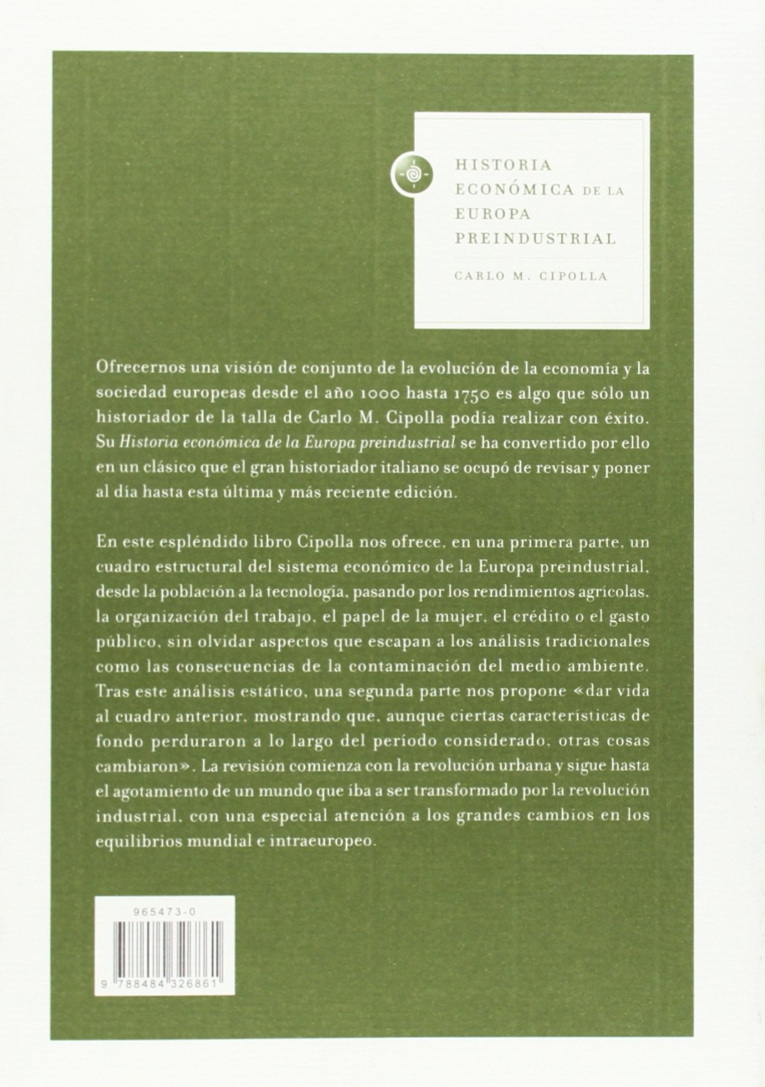 Historia económica de la Europa preindustrial: 1 (Libros de Historia)