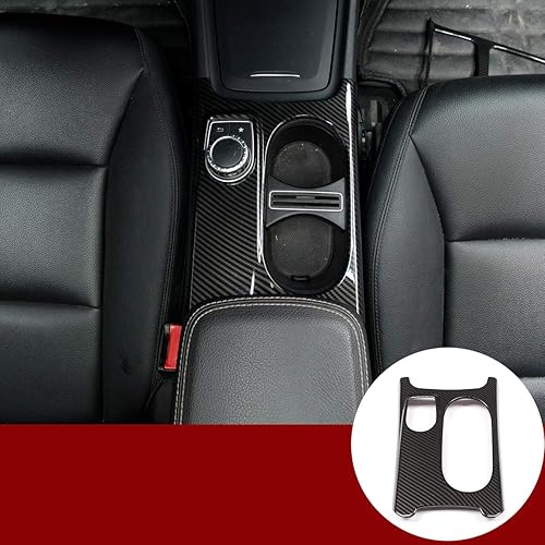 YIWANG Cubierta de fibra de carbono con control interior para Mercedes Benz A/GLA/CLA Clase C117 W117 W176 X156 2012-2018 Accesorios para automóvil