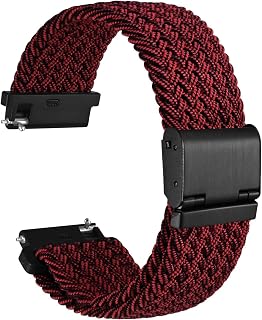 Braided Nylon Watch Bands with Adjustable Buckle, Woven Sport Loop Strap for Men and Women, Band Width 18mm 19mm 20mm 21mm 22mm 24mm