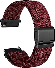 Wocci Woven Nylon Watch Strap with Adjustable Clasp, Braided Sports Watch Straps for Men and Women, Strap Width 18 mm, 19 mm, 20 mm, 21 mm, 22 mm