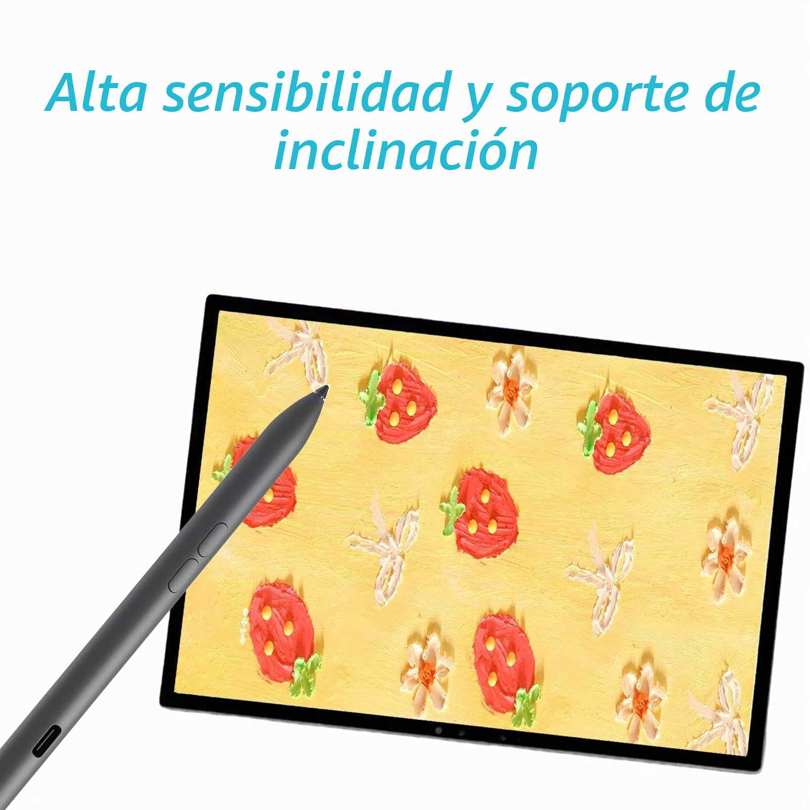 Active Pen PN7522W para Dell PN7522W Premier - Lápiz capacitivo activo recargable para PN5122W para laptop Dell 2 en 1, Latitude 3340 5310 7210, Inspiron 7420 7425, XPS (negro)