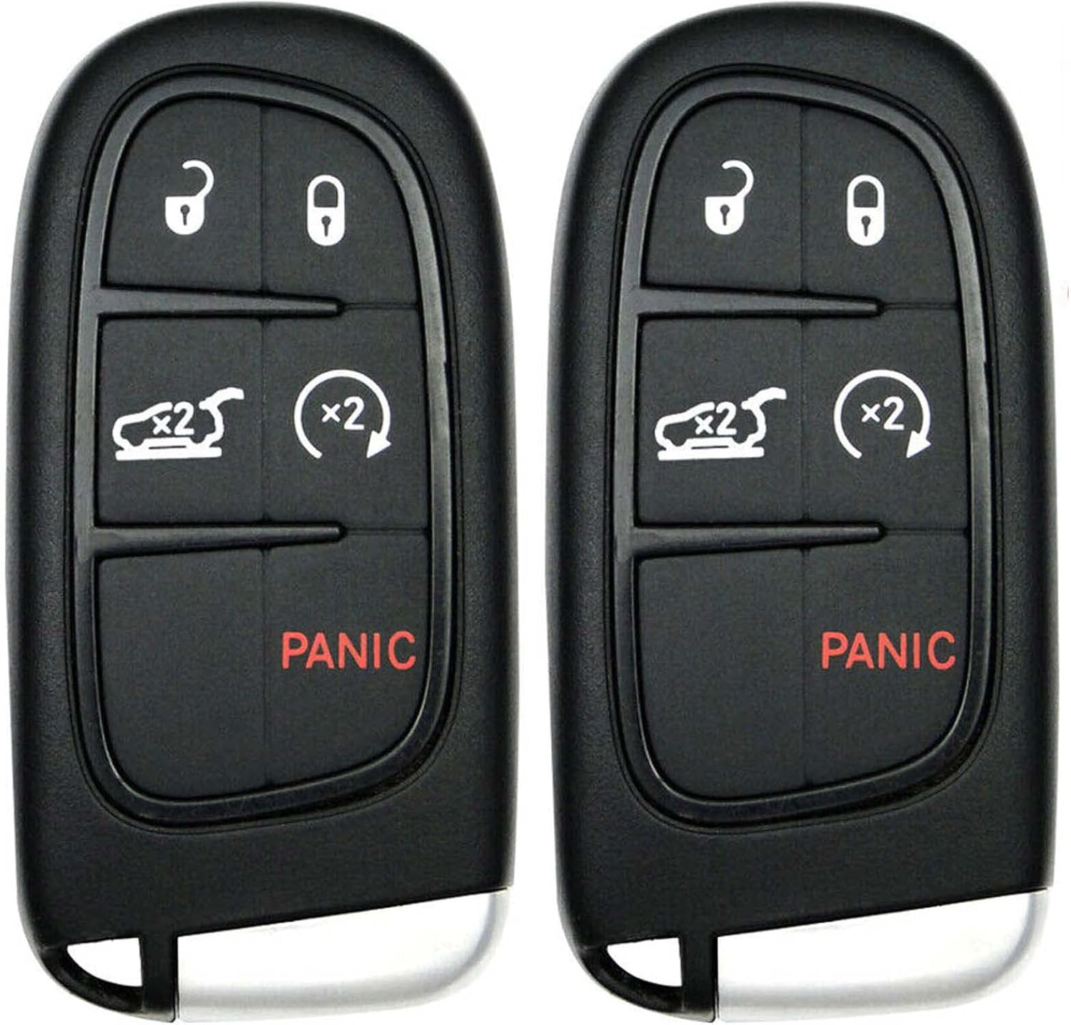 Lot 2X New Replacement Keyless Key Fob Shell / CASE Compatible with & Fit for 2014-2022 Jeep Cherokee (No Electronics or Chip Inside)