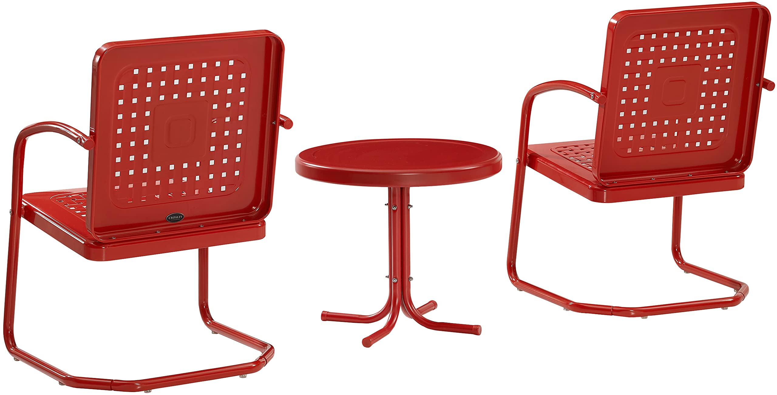 Amazon.com: Crosley Furniture Bates 3-Piece Outdoor Chair and Side