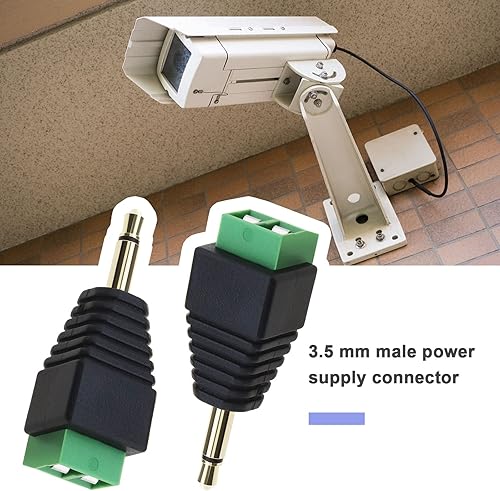 Miniatura 2 de eMagTech Conector de alimentación macho sin soldadura de 0.138 in, bloques de terminales de tornillo mono de 0.138 in, accesorios para micrófono,