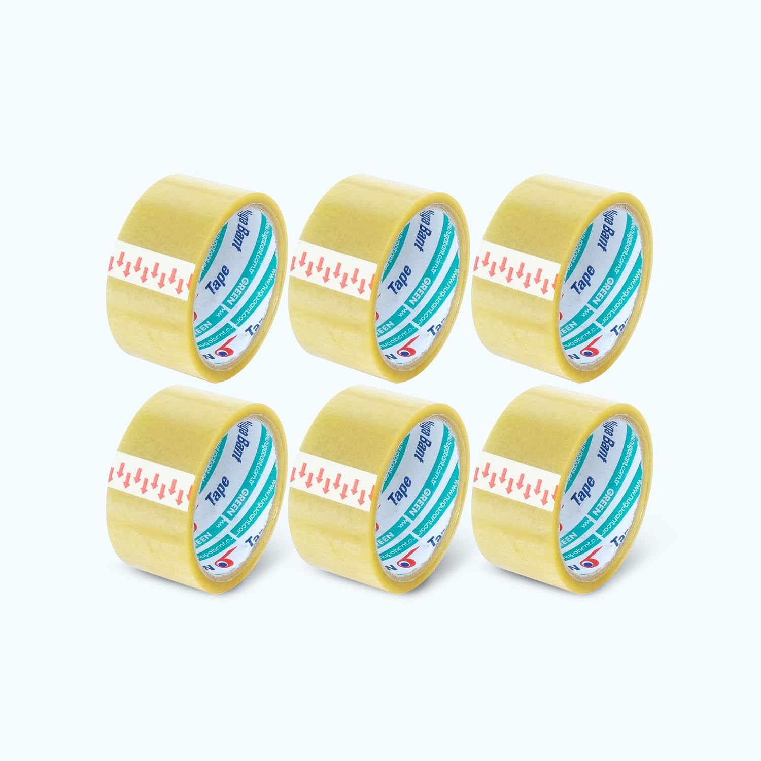 NUGA 45 MM X 40 MT ŞEFFAF KOLİ BANDI AKRİLİK 6 ADET