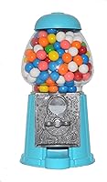 Vista 8 de Máquina de chicles clásica/dispensador de dulces, 9 pulgadas - verde azulado