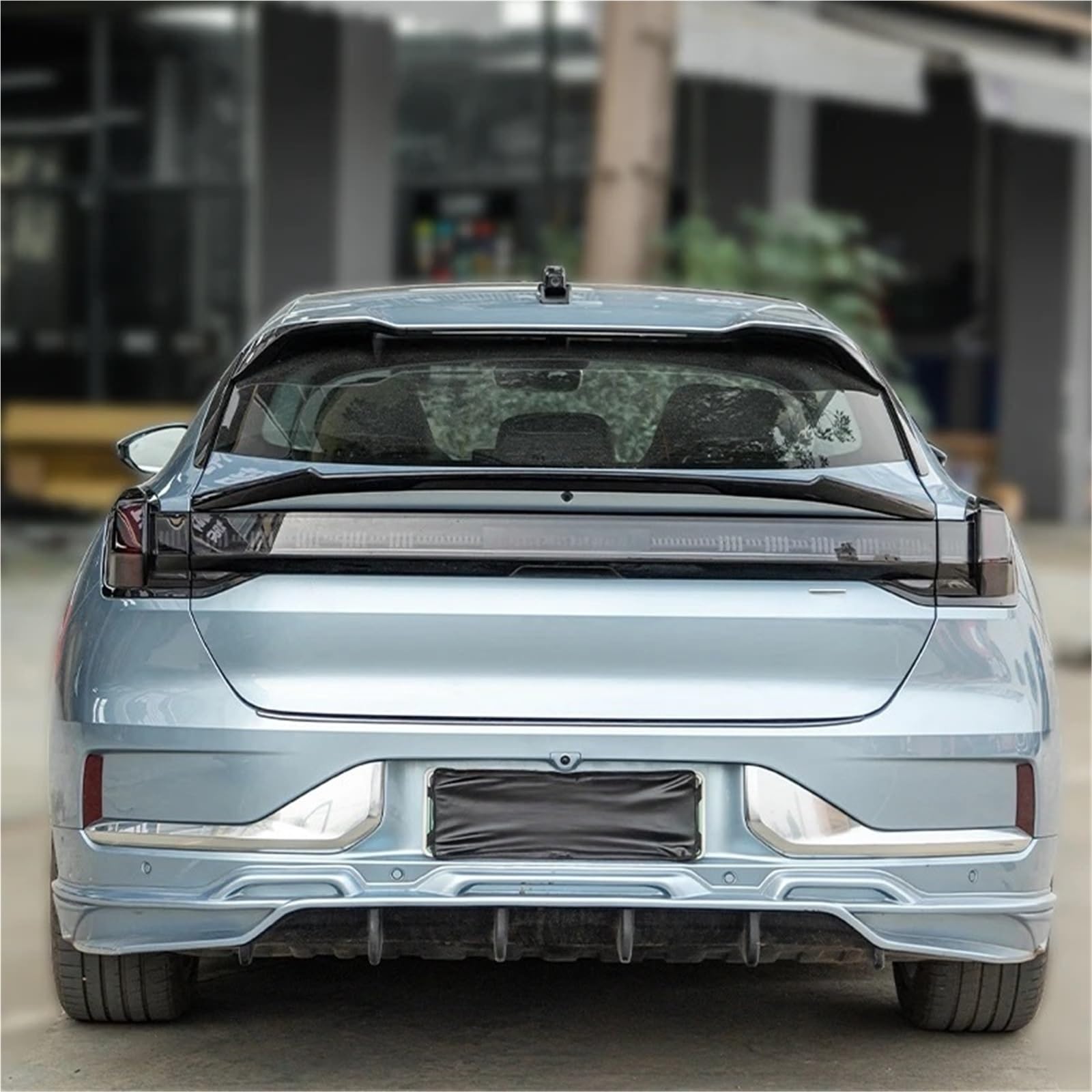 MC racing Spoiler bagażnika kompatybilny z ZEEKR 001 2021 2022 2023 EV MC małe ciśnienie tylna owiewka Sport puszczania samolotów Zeekr akcesoria samochodowe(Glossy black)