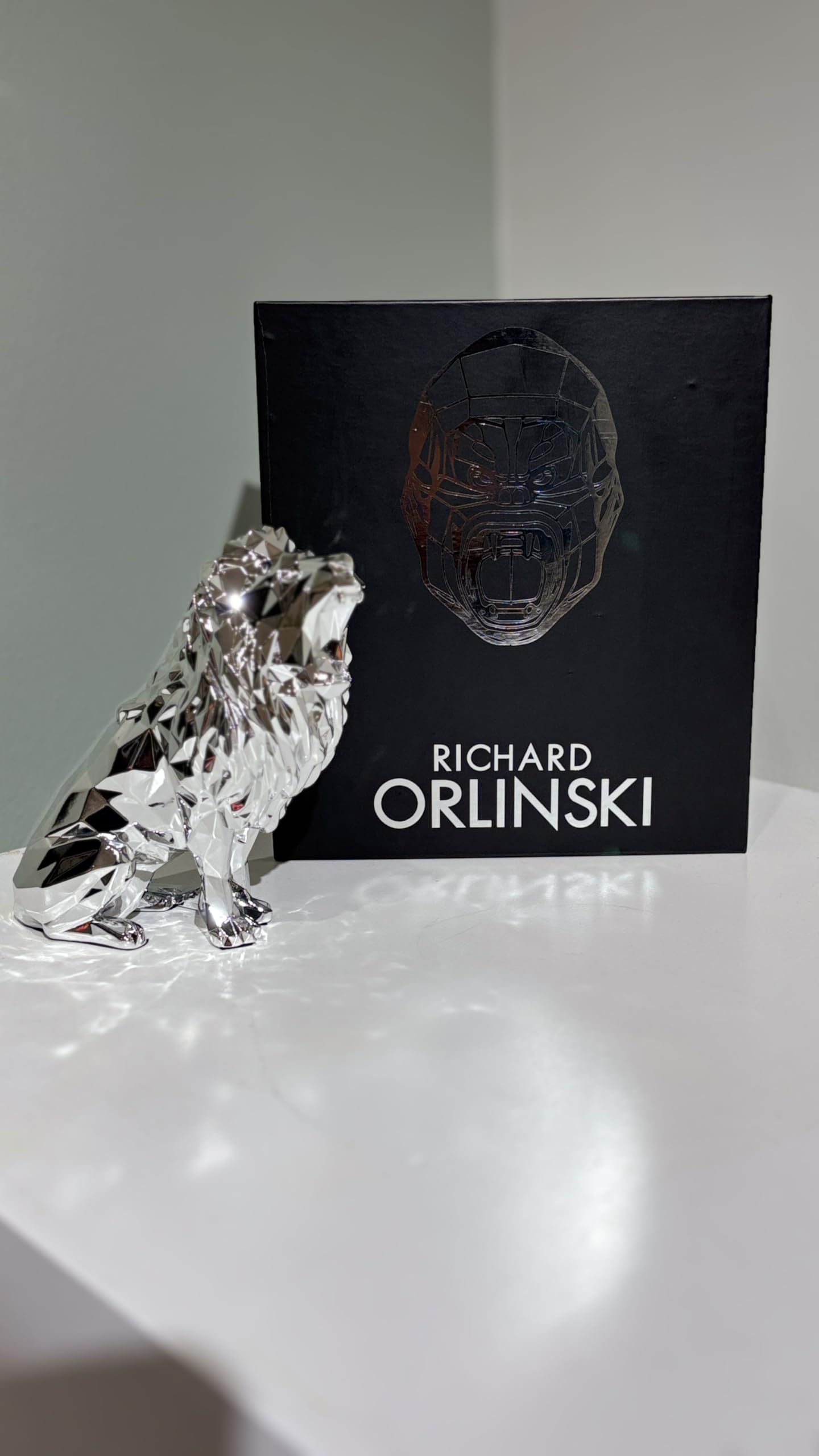 Figurine ROARING LION Silver Edition – Richard Orlinski – Neuf 2024