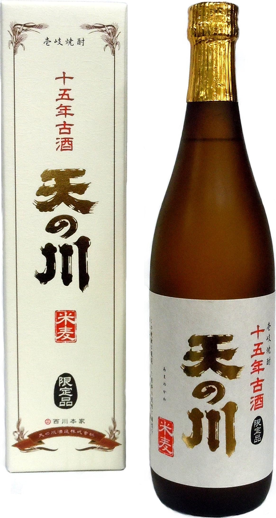 Amazon.co.jp: 壱岐焼酎 天の川 15年古酒 麦 25度 [ 焼酎 720ml