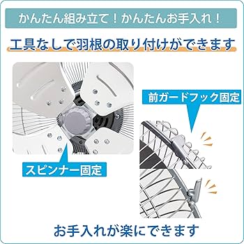 Amazon.co.jp: プロイル 業務用扇風機 工場扇 床置き 据置き 45cm