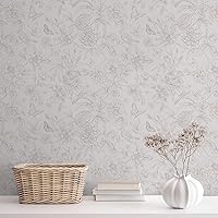 Vista 23 de Dimoon Papel tapiz de 197'' x 17.7'' Shiplap Engrosado Blanco Gris Madera Despegar y Pegar Papel tapiz Gris Blanco Madera Papel de Contacto Blanco