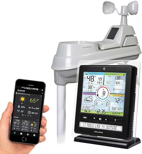 AcuRite Wireless Home Station 01536 con sensor 5-1 y monitoreo meteorológico Android iPhone