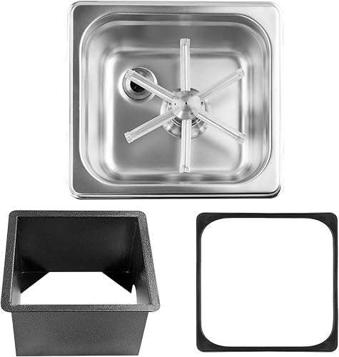 Miniatura 3 de YBB Enjuagadora de vidrio, lavadora de limpieza de botellas de acero inoxidable 304 para el hogar, cafetería, bar, fregadero para café, leche, jugo,