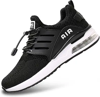 BOGOVER Men's Walking Shoes Non Slip Running Tennis Shoes Breathable Lightweight Air Cushion Sneakers for Tennis Gym Jogging
