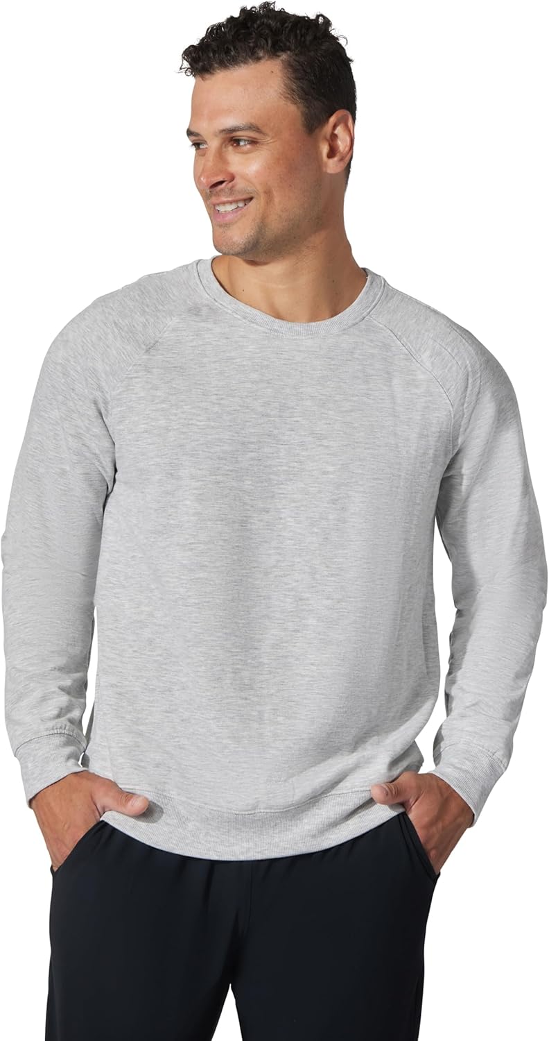 90 Degree By Reflex Men's Terry Brushed Long Sleeve Top - Image 2