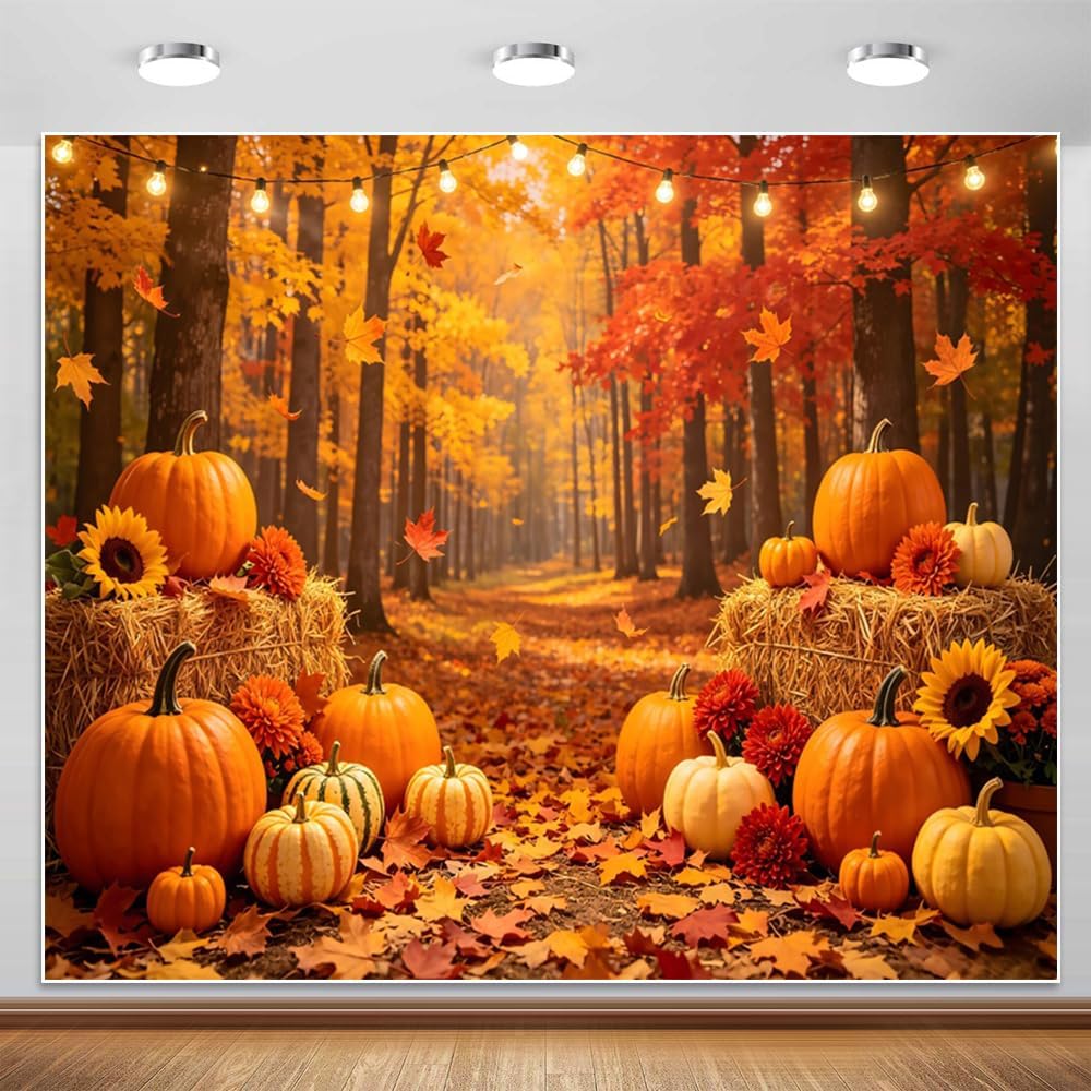 Fall Amazon. Box Background Amazon.com: Laeacco Fall Backdrop Autumn Forest Thanksgiving ...