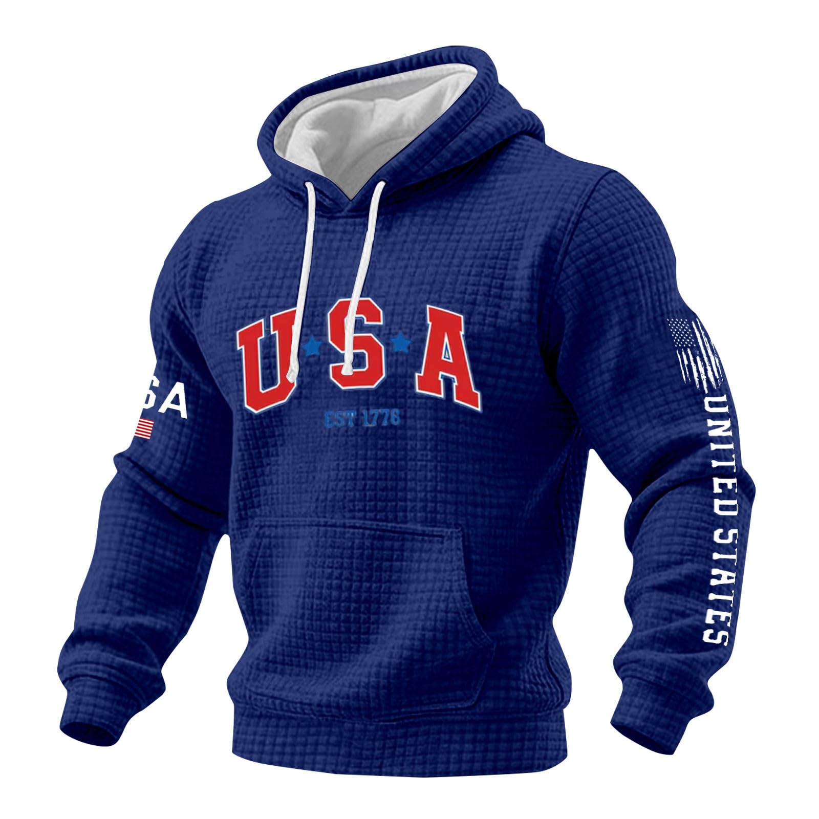Sudadera con capucha de corte oversize y protección solar para invierno azul 4