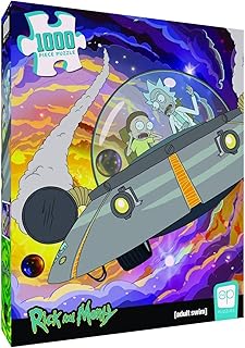 Rick and Morty â€œThe Outside World is Our Enemy, Morty!â€ 1000 Piece Jigsaw Puzzle | Officially Licensed Rick & Morty Merchandise | Collectible Puzzle Featuring Rick and Morty Artwork