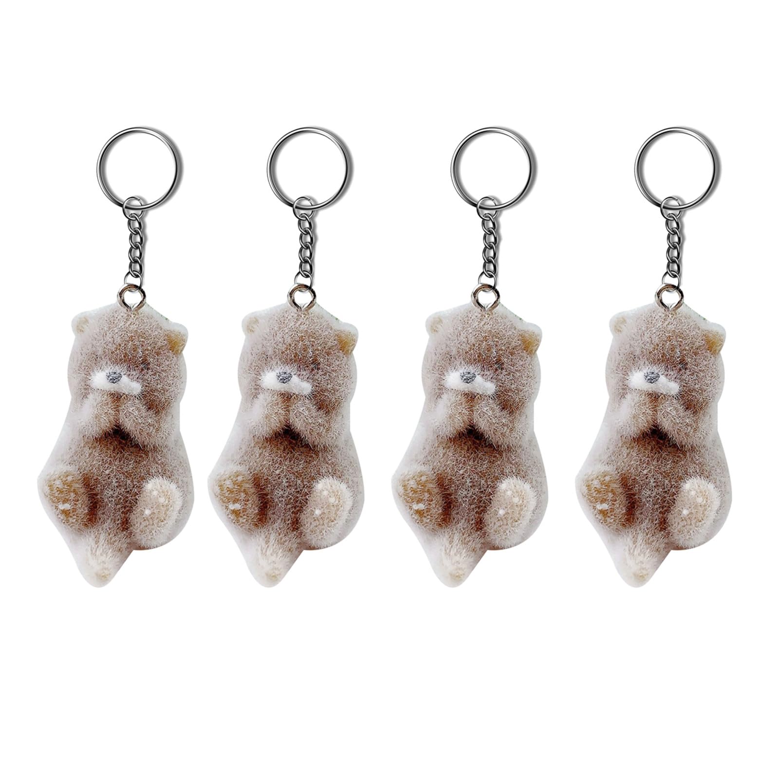 Kalttoy Flocking Otters Keychain Pendant Stylish Phone Charm Accessory Unique Jewelry Texture for Woman Soft Flocking Pendant