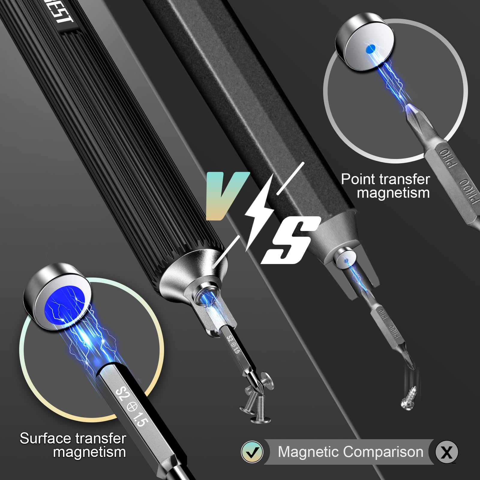 JOREST 32 in1 Cacciaviti Precisione Set, kit di Riparazione Portatile con Torx T5 T6 T7 T8 T9 T10, Triwing Y00, Stella P2 P5,etc, per Macbook,Switch, PS4,PS5, Xbox, PC, Laptop, Occhiali, Orologio