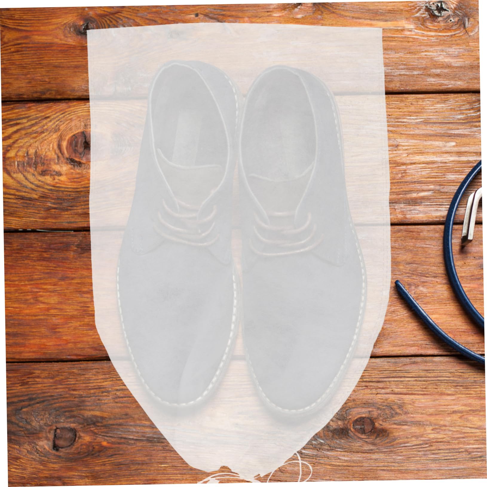 LIFKOME Sacchetti per Scarpe da Viaggio Resistenti e Facili da Identificare Non Tessuto 50 Pezzi Bianco Sacchetti Antipolvere Coulisse per Casa e Viaggio