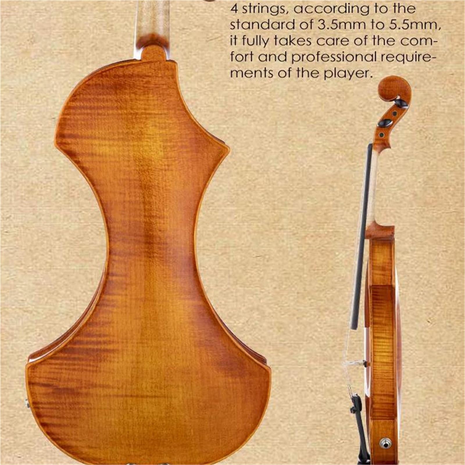 Violino Set Violino Elettrico 4/4 Con Violino Elettrico Con Cavo Per Arco Per Pianoforte