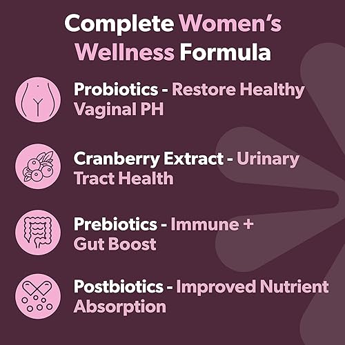 Miniatura 8 de BIOMA Feminine Health Synbiotic - Suplemento de salud femenina para pH vaginal saludable, tracto urinario y apoyo digestivo - con probióticos,