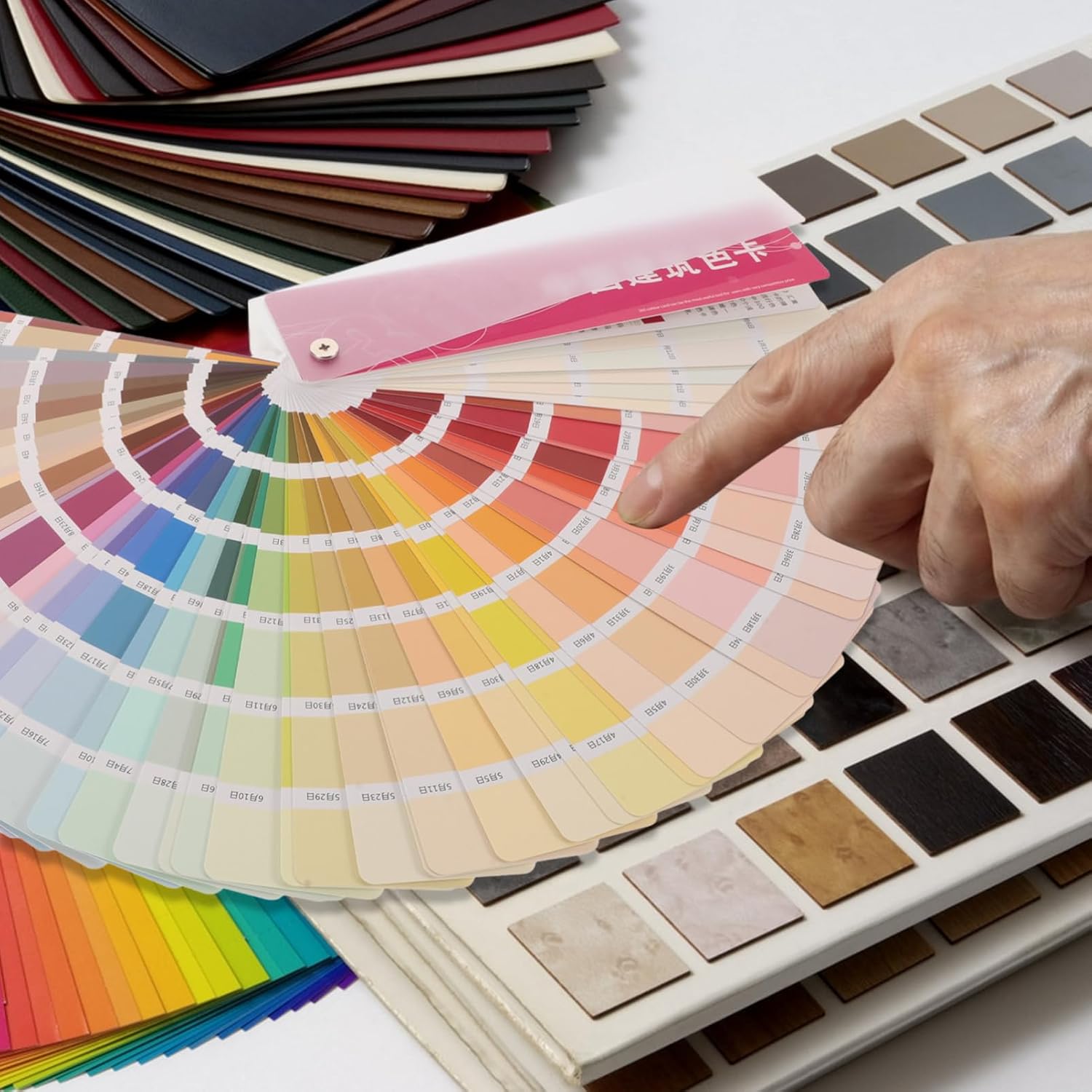 WEKAMOS 365 Colors Paint Sample Cards Set Standard Paint Chips for Accurate Color Matching Sturdy Cardboard Test Cards for Home and Professional Use