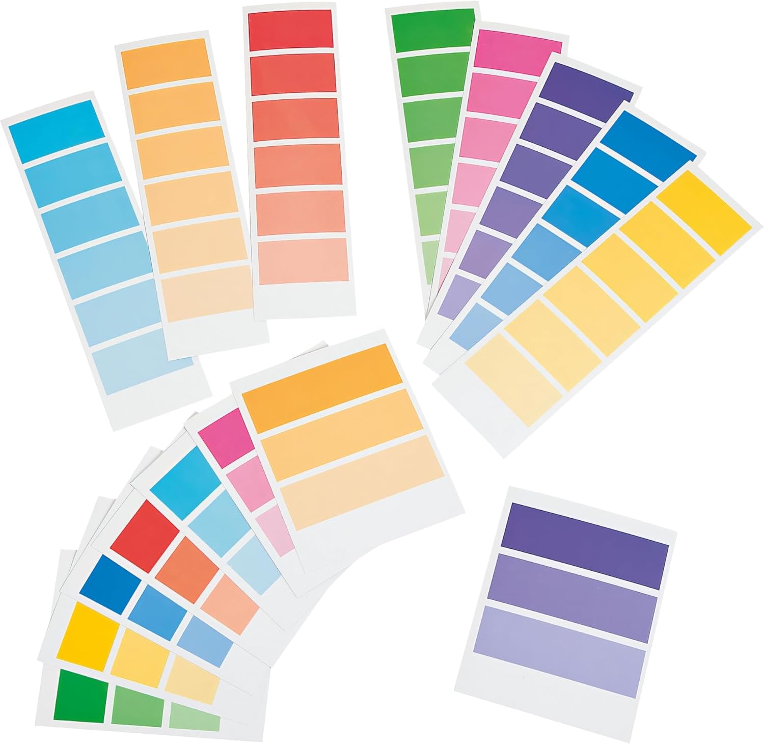 Fun Express Paint Chip Supply Strips - Perfect for Kids' Educational Activities, Arts and Crafts, and Creative Learning Projects - 800 Pieces