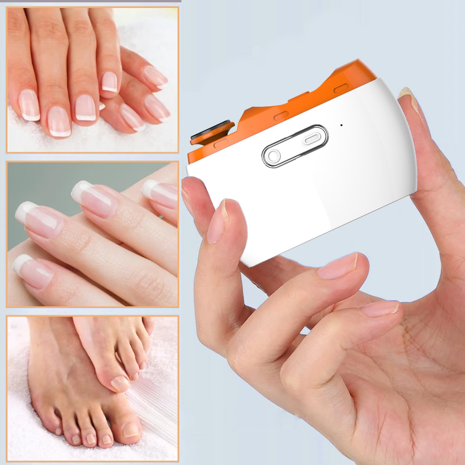 Cortauñas Automático Herramienta de Manicura Recargable | Cortauñas Eléctrico para Personas Mayores Para Casa, Salón, Viaje, Dormitorio, Viaje por Carretera, Desplazamientos y