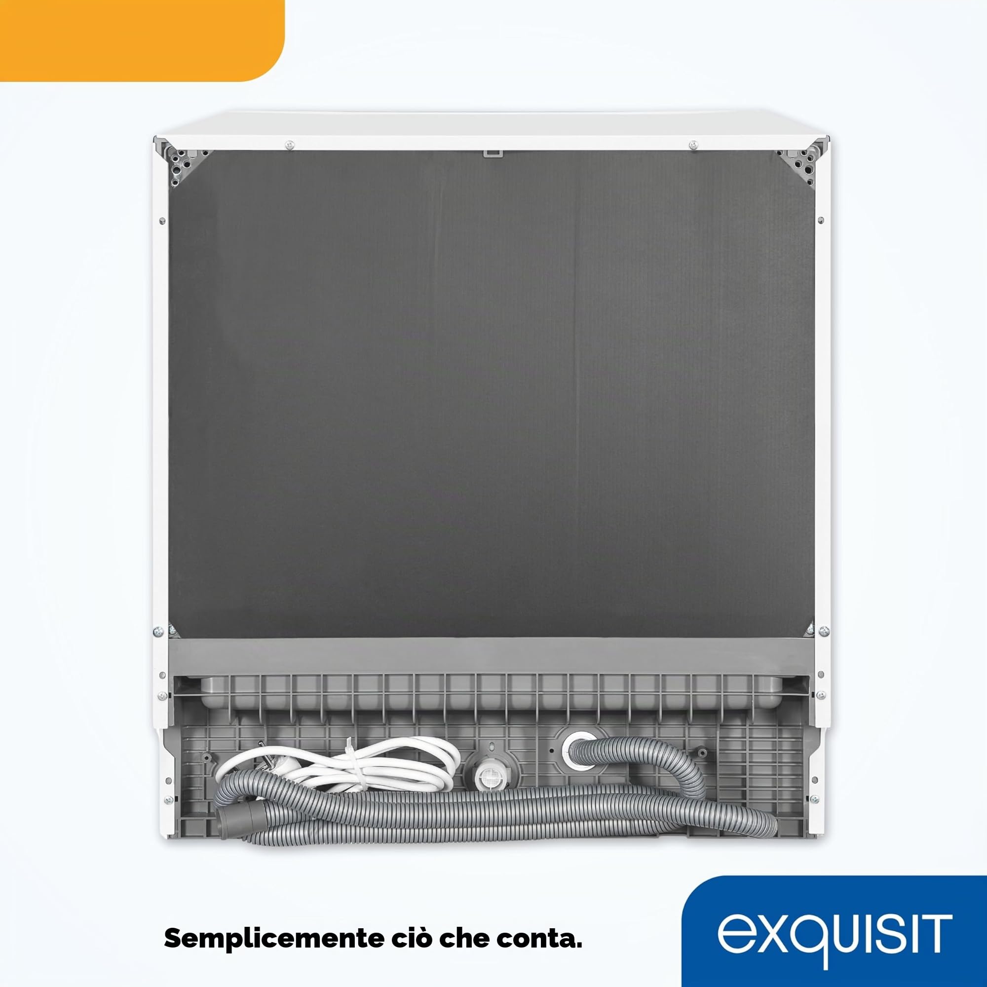 Exquisit Lavastoviglie da tavolo GSP508-030D bianco | Lavastoviglie 55 cm autoportante | Piccola lavastoviglie 8 controsoffitti | Lavastoviglie LED Display