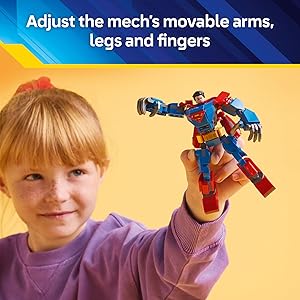 LEGO DC Superman Mech vs. Lex Luthor Building Toy - Superman Toy for Kids, Boys and Girls, Ages 6+ - Buildable Action Figure - Superhero Gift for Birthday - 76302