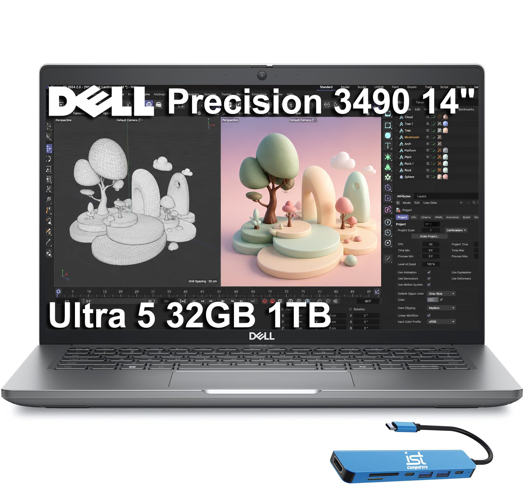 Amazon.com: Dell Precision 3490 Mobile Workstation AI PC Laptop