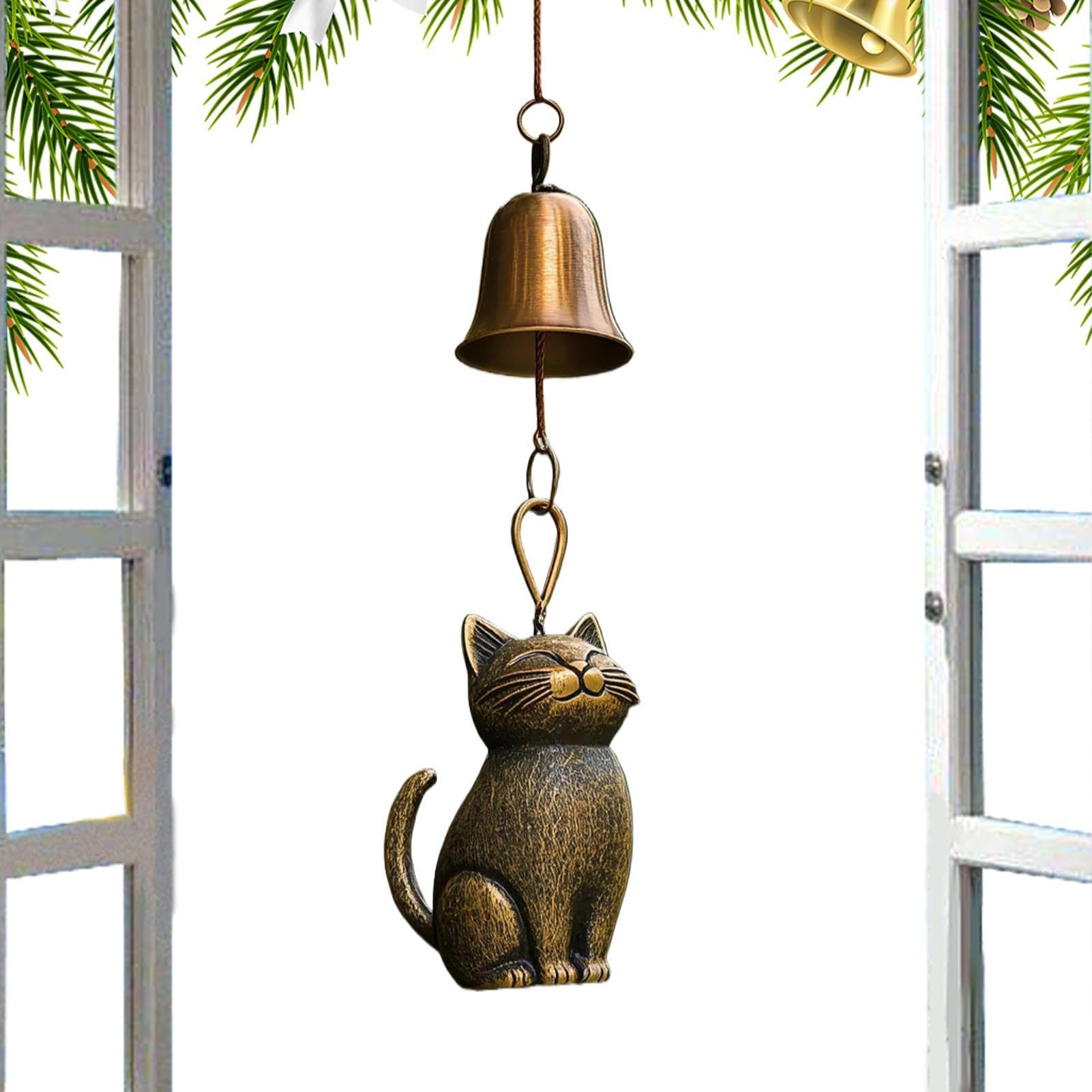 Carillons éoliens chat pour porche et mélodie douce de terrasse
