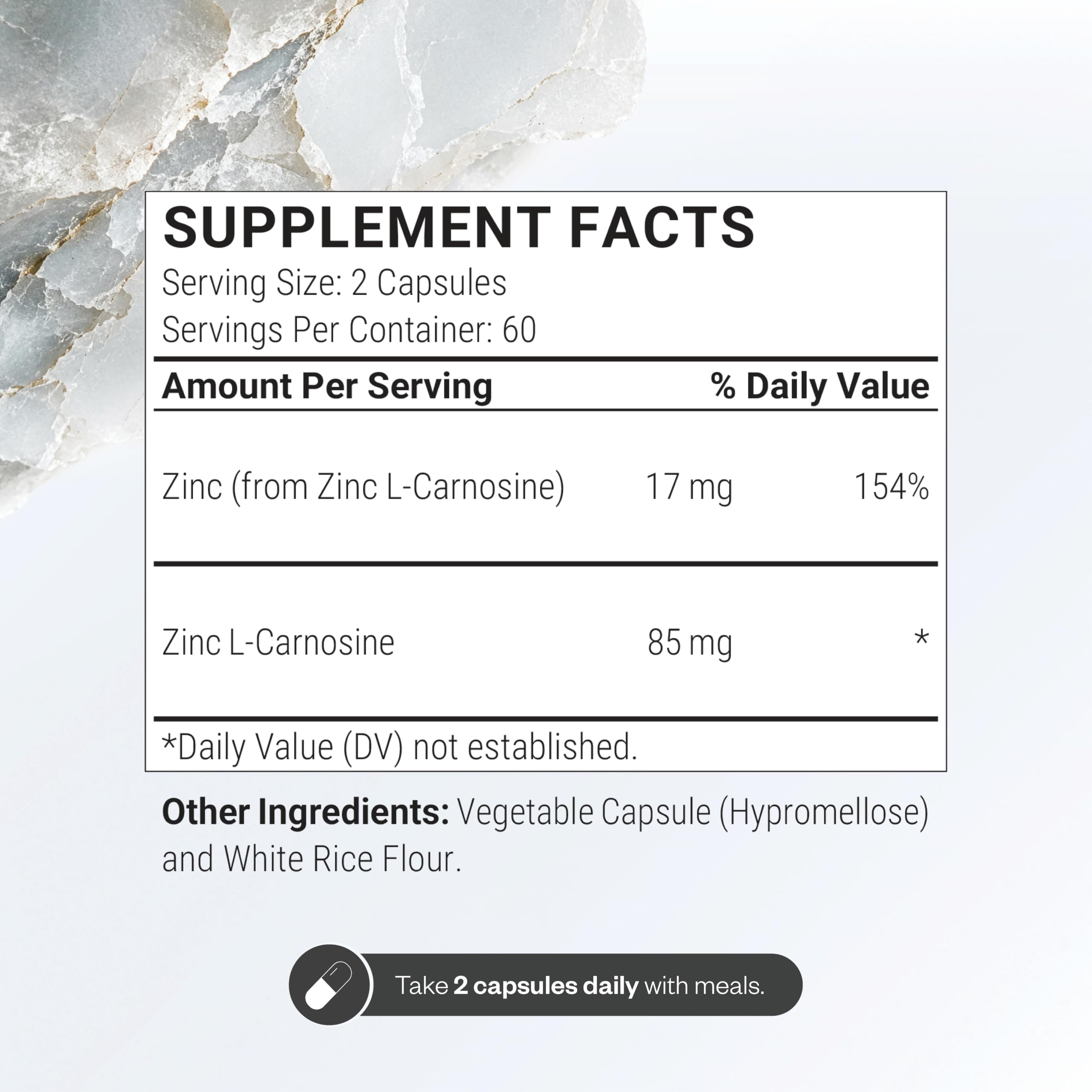 SuperSmart Zinc L-Carnosine 85mg per Day - Zinc Carnosine Supplement — Amazon image 3