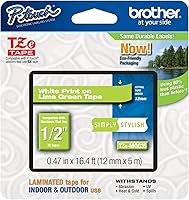 Vista 7 de Brother P-touch TZe-M31 Cinta laminada de primera calidad con impresión en negro mate, 12 mm (0.47”) de ancho x 8 m (26.2’) de largo, TZEM31