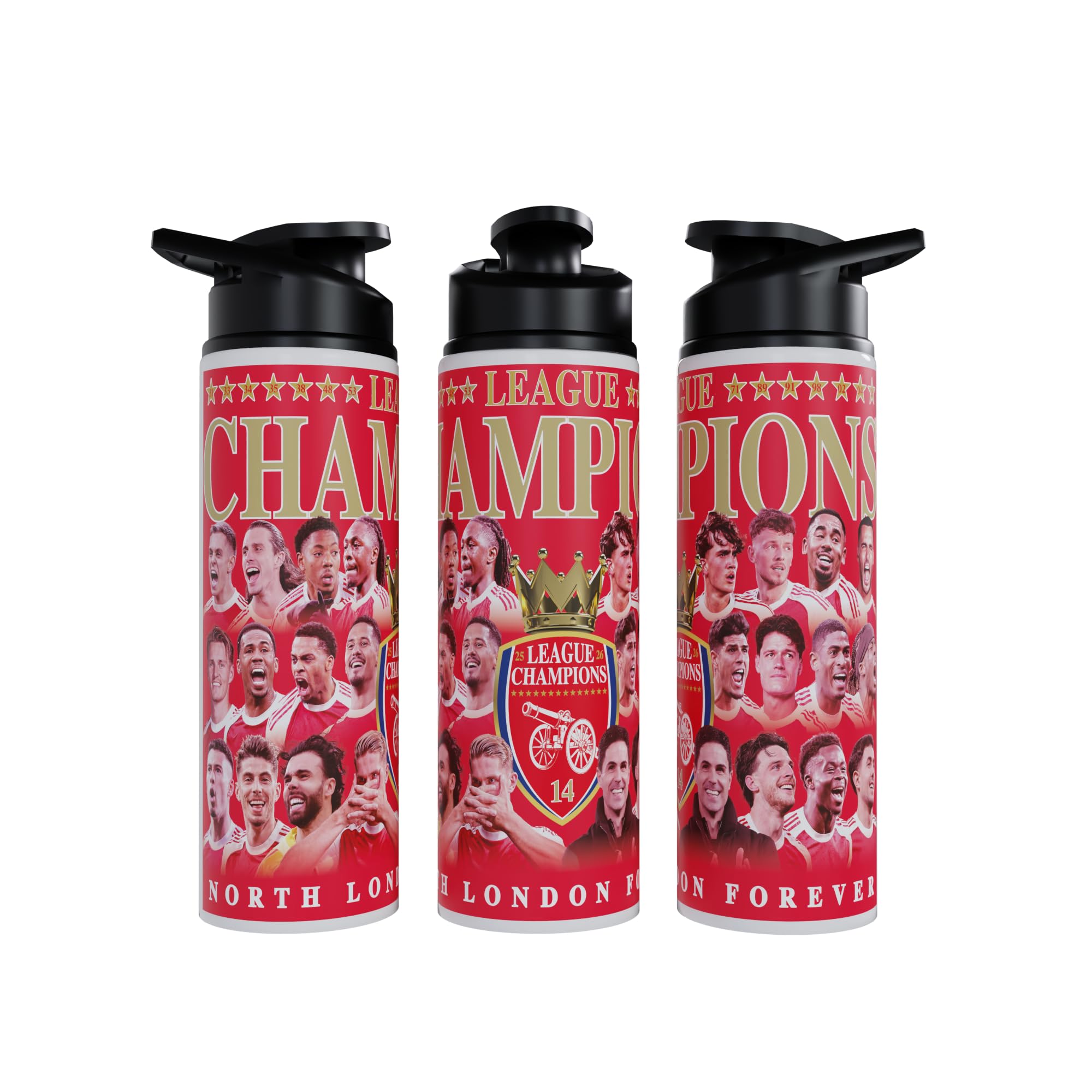 Partisan ARS League Champions 25/26 Bottle - 3 Styles to choose from - 600 or 750ml (750, Millilitres, Team)