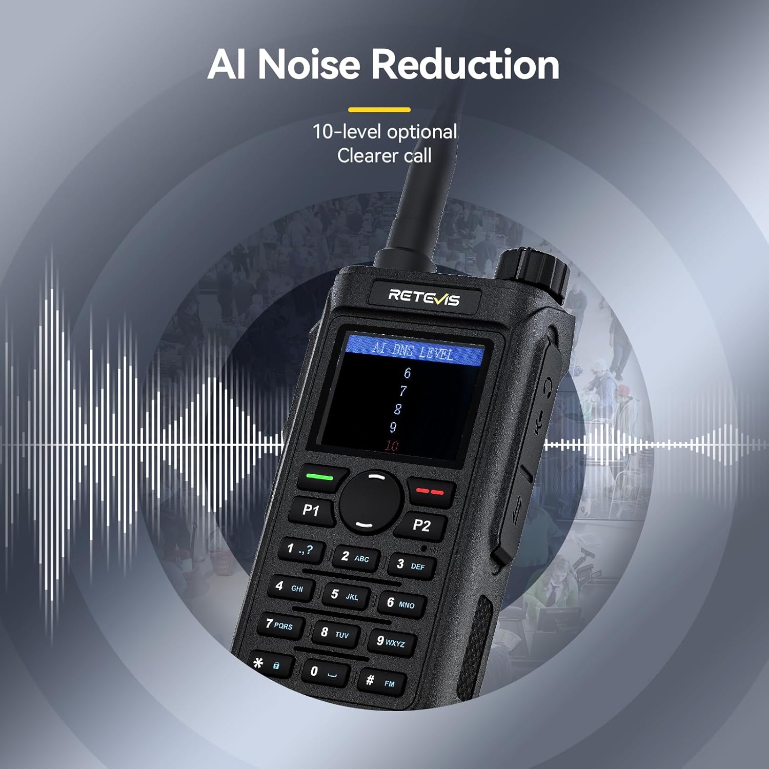 Retevis C2 GMRS Handheld Two way Radio,Repeater Capable,Walkie Talkies with Shoulder Mic,Noise Canceling,2000mAh USB-C,Dual Watch,NOAA Emergency Weather Alarm,Flashlight,for Snowstorm Off-Grid(2-Pack)