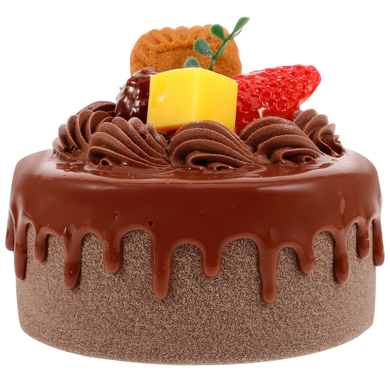 INOOMP Modèle De Gâteau De Simulation 3.94 Pouces Décoration Réaliste en Mousse pour Accessoire Photo Et Décor De Table Cuisine Maison Gâteau Artificiel