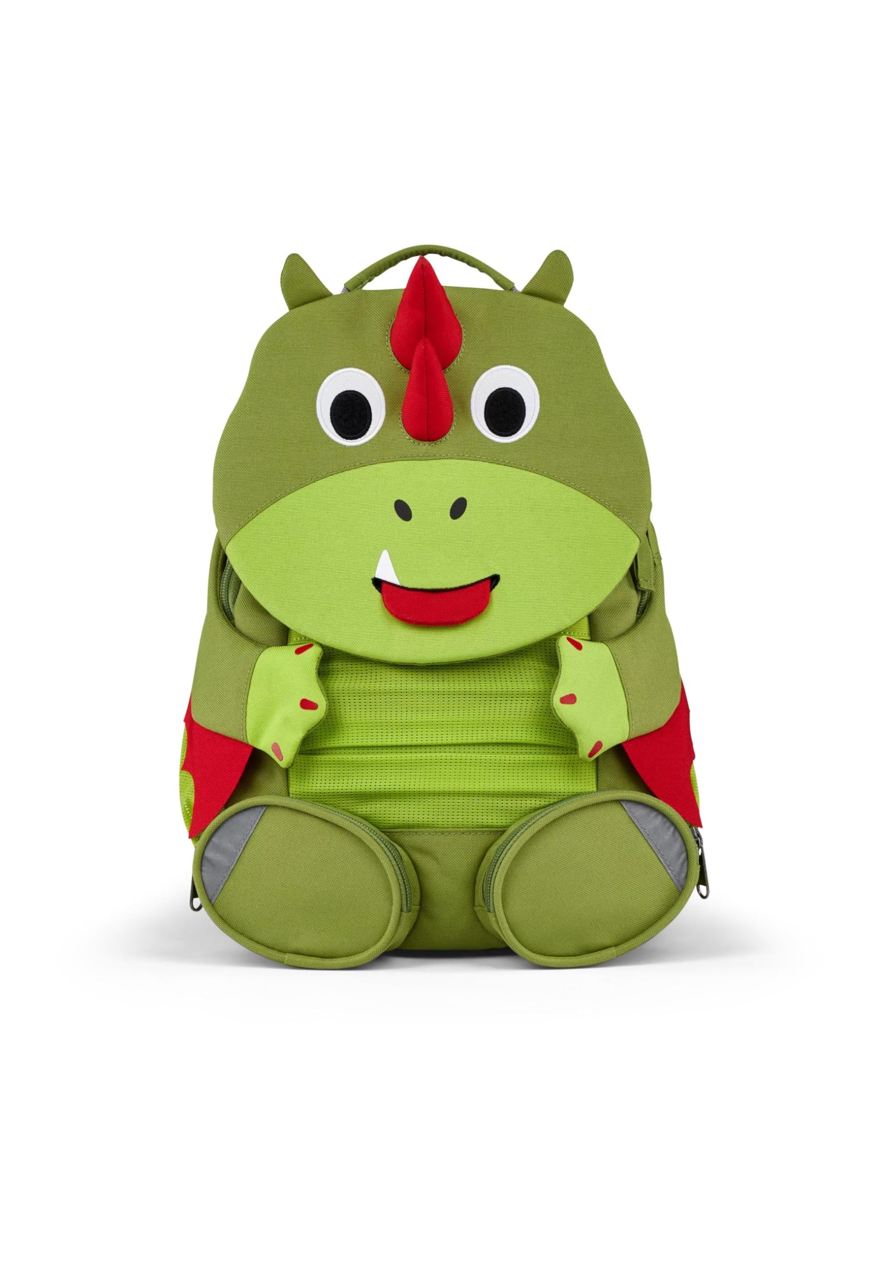 Affenzahn Amico Grande Zaino per l'asilo per bambini da 3 a 5 anni asilo a tempo pieno divertente funzionale volume 8 L Drago - Verde