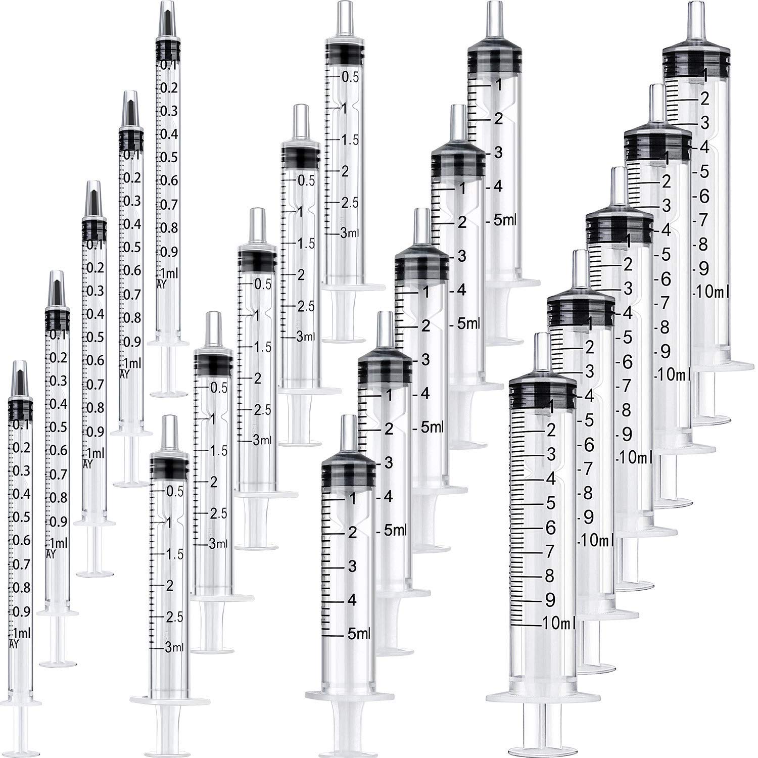 Buy Plastic Syringe, 20 Pack Liquid Measuring Syringe, Multiple Uses Oil or Glue Applicator