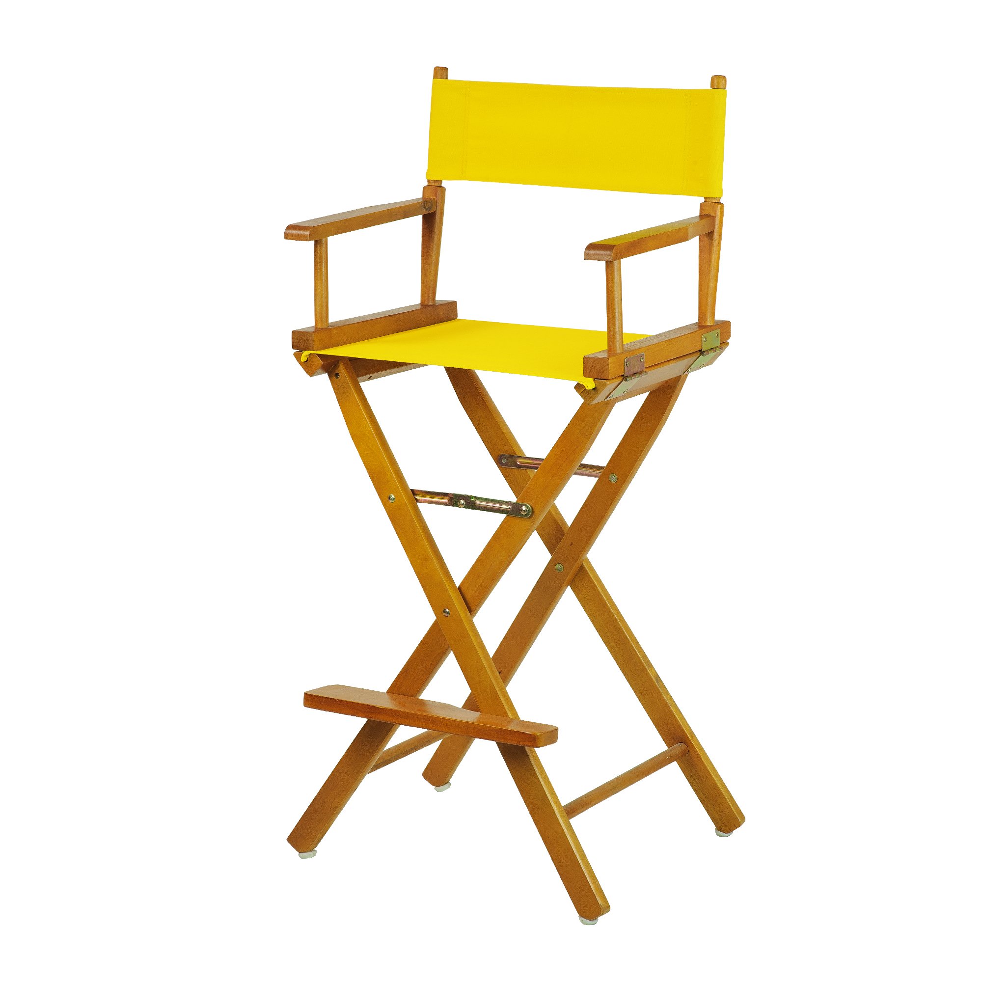 Casual Home 230-05/021-34 Director Chair 30" - Bar Height Honey OakFrame/Gold Canvas