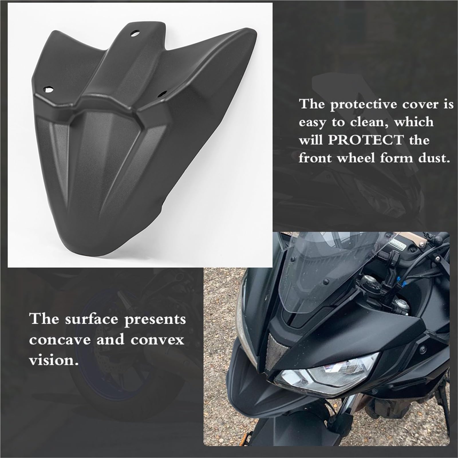 Tail Cover Silnik Przedni Błotnik Przedłużenie Dziobu Nos Stożek Przedłużenie Pokrywa Osłona Pasuje Do Yamaha MT-07 Tracer 700 2016-2019 Tracer 700 GT Rear Fairing Seat Cowl(BLACK)